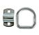 1/2" Bolt-On D Ring - White Blue Zinc