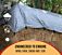 Hay Tarps with 8 oz. Heavy Duty Fabric Grommets folded view product specifications-Mytee Products