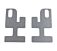 Heavy-Duty Deer Grille Guards Brackets Compatible with Kenworth T660 2022, Peterbilt 2022 Kit Brackets Closeup Front View-Mytee Products Heavy-Duty Deer Grille Guards Brackets Compatible with Kenworth T660 2022, Peterbilt 2022 Kit Brackets Closeup Front View-Mytee Products
