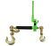 Hi-Viz Green Folding Handle Ratchet Binder w_ G70 3_8 in - 1_2 in Grab Hooks & 5_8 in Slip Hook Main Image View - Mytee Products