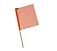 Safety Flag w/ Dowel and Jersey Mesh Construction - 18" x 18"