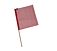 Safety Flag w/ Dowel and Jersey Mesh Construction - 18" x 18"