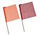 Safety Flag w/ Dowel and Jersey Mesh Construction - 18" x 18"