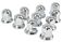 Chrome Metal Push-On Lug Nut Cover with Flange, 33mm, 2” (H), (Set of 10 Pcs) Chrome Metal Push-On Lug Nut Cover with Flange, 33mm, 2” (H), (Set of 10 Pcs)
