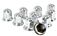 Chrome Metal Push-On Lug Nut Cover with Flange, 33mm, 2” (H), (Set of 10 Pcs) Chrome Metal Push-On Lug Nut Cover with Flange, 33mm, 2” (H), (Set of 10 Pcs)