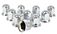 Chrome Metal Push-On Lug Nut Cover with Flange, 33mm, 2” (H), (Set of 10 Pcs) Chrome Metal Push-On Lug Nut Cover with Flange, 33mm, 2” (H), (Set of 10 Pcs)