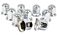 Chrome Metal Push-On Lug Nut Cover with Flange, 33mm, 2” (H), (Set of 10 Pcs) Chrome Metal Push-On Lug Nut Cover with Flange, 33mm, 2” (H), (Set of 10 Pcs)
