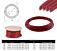 3/8" x 100' Heavy Duty Red Nylon Air Brake Hoses J844  Series - DOT & SAE Approved