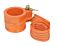 (8 Pack) King Pin Lock, Orange Powder Coated with Safety Ribbon (8 Pack) King Pin Lock, Orange Powder Coated with Safety Ribbon