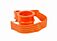 (8 Pack) King Pin Lock, Orange Powder Coated with Safety Ribbon (8 Pack) King Pin Lock, Orange Powder Coated with Safety Ribbon