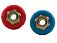 15 Ft Air Brake Coiled Assembly & Accessory Kit w/ 12" & 40" Pigtails – Includes 7-Way ABS Coil, Standard Aluminum Gladhands (Service & Emergency), Red & Blue Gladhand Grip Handles  - Mytee Products5