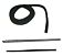 Door Window Seal Replaces OEM: 7373292, 7373287, 7372721 Main Product View - Mytee Products