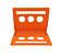 Plastic Corner Protector Orange Front View Plastic Corner Protector Orange Front View