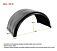 Ribbed Poly Fender for Trucks with 24.5- 1 pack -Mytee Products