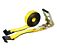 2” x 27’ Ratchet Strap with Flat Hook Wide Handle, WLL 3,333 lbs, Trailer Tie Down - Yellow - Mytee Products 2” x 27’ Ratchet Strap with Flat Hook Wide Handle, WLL 3,333 lbs, Trailer Tie Down - Yellow - Mytee Products