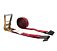 2” x 30’ Ratchet Strap w/ Flat Hook Wide Handle, 3,333WLL-Red-Kinedyne-Mytee Products 2” x 30’ Ratchet Strap w/ Flat Hook Wide Handle, 3,333WLL-Red-Kinedyne-Mytee Products