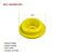 Rubber Vent Plug for Stemco Trailer Hub Cap 359-5915, 3595915 - Yellow Dimension View - Mytee Products