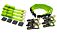 Set of High Visibility Green Webbing Auto Tie Down Straps with O Ring including 4 Ratchets with Snap Hook, Short Straps by Mytee Products Set of High Visibility Green Webbing Auto Tie Down Straps with O Ring including 4 Ratchets with Snap Hook, Short Straps by Mytee Products