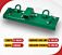 Tractor Bolt-on Plate Green Color with D Ring and Grab Hook Buckets - 22x5 Inches with Hitch pin and Silencer Pad Product Specification View - Mytee Products