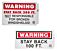 Warning Stay Back, Not Responsible For Broken Windshields Sign - Self-Adhesive Decals - Mytee Products Warning Stay Back, Not Responsible For Broken Windshields Sign - Self-Adhesive Decals - Mytee Products