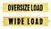 18" x 84" Reversible Wide Load/Oversize Load-Yellow-Mytee Products 18" x 84" Reversible Wide Load/Oversize Load-Yellow-Mytee Products