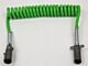 7-Way ABS Coil 15' (Green) 12" x 12" Leads (Trailer x Tractor)