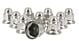 Stainless Steel Lug Nut Covers, 2"(H) (Set of 10 pcs)