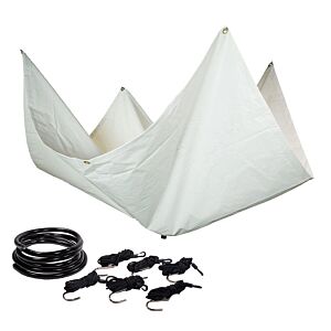 White Drip Diverters/ Leak Diverter Tarps