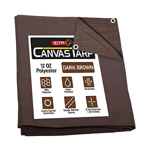 Canvas Tarps - Dark Brown