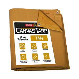 Canvas Tarps - Tan