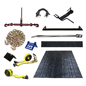 Flatbed Starter Kit for Steel Hauling, Tarp Straps and Bungees
