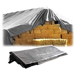 Heavy Duty Hay Tarps With Brass Grommets - 8Oz Polyethylene Fabric