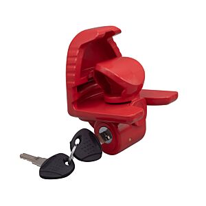 Universal Heavy Duty Trailer Coupler Lock - Red