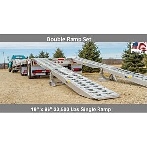 Trailer Loading Ramp Set - Double 16' x 18"