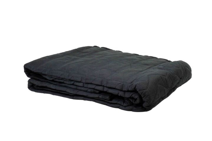 Sound Dampening Blanket - Black, Woven Cotton/Polyester