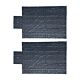  (2 Pack) 20' x 27' Superlight 15 Oz Vinyl Lumber Tarp w/ D-rings & 6' Drop - 8' x 6' Tail, Black