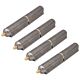 (4 Pack) 6" Bullet Hinge – Steel Body with Pin Brass Bushing & Grease Zerk (49753) - Weld-on