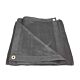 12' X 16' Black 70 % Shade Mesh Tarp With Grommets - 6 Oz Polyethylene