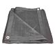 8' X 10' Black 70 % Shade Mesh Tarp With Grommets - 6 Oz Polyethylene