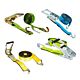 2 Inch Ratchet Straps with Wire Hook & Multiple Color Options