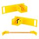 Tuffy Freight Brackets - Yellow Cargo Wood Beam Brackets for Load Bars