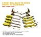 8 Point Roll Back Tie Down System w/ Chain Ends - 14ft