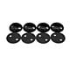 22 Pieces Black Tie Down Kit with 2" Round Anchor Point