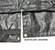 Superlight 14oz Lumber Tarp 24x27 (8' Drop) - Black Rain Flaps Close View-Mytee Products