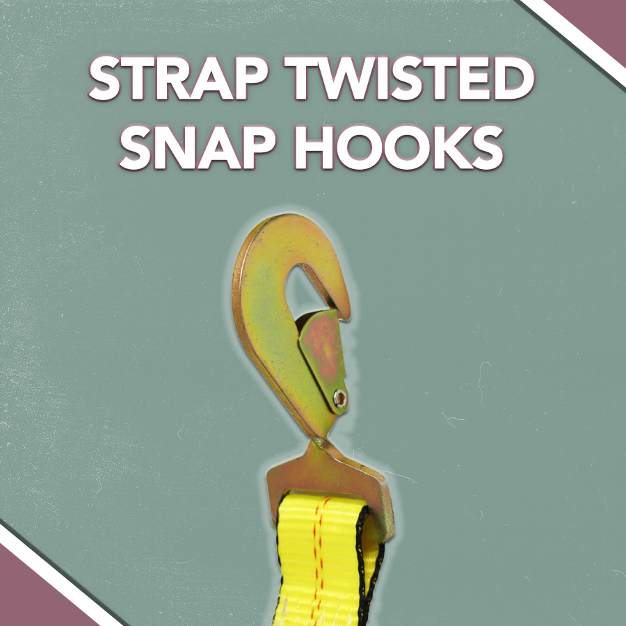 STRAP TWISTED SNAP HOOKS