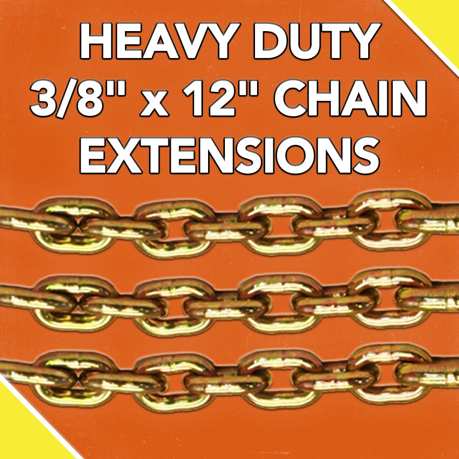 HEAVY DUTY 3/8" x 12" CHAIN EXTENSIONS