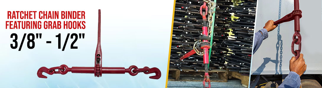 Ratchet Chain Binder with Grab Hook-Desktop