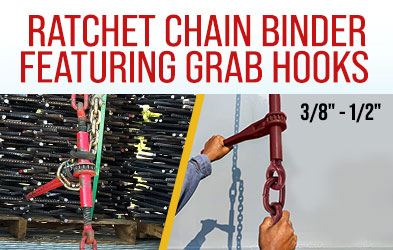 Ratchet Chain Binder with Grab Hook-Mobile
