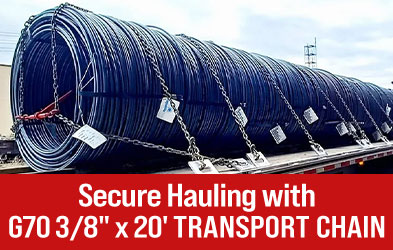 G70 38 inch x 20 feet Transport Chain Mobile