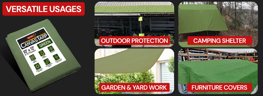 Versatile Applications of Green Canvas Tarp